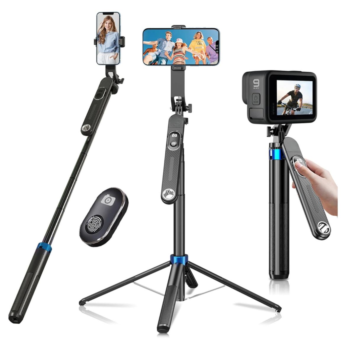 SEISA - Tripode Soporte Selfie Stick Bluetooth Parante 180 M WEP - P515