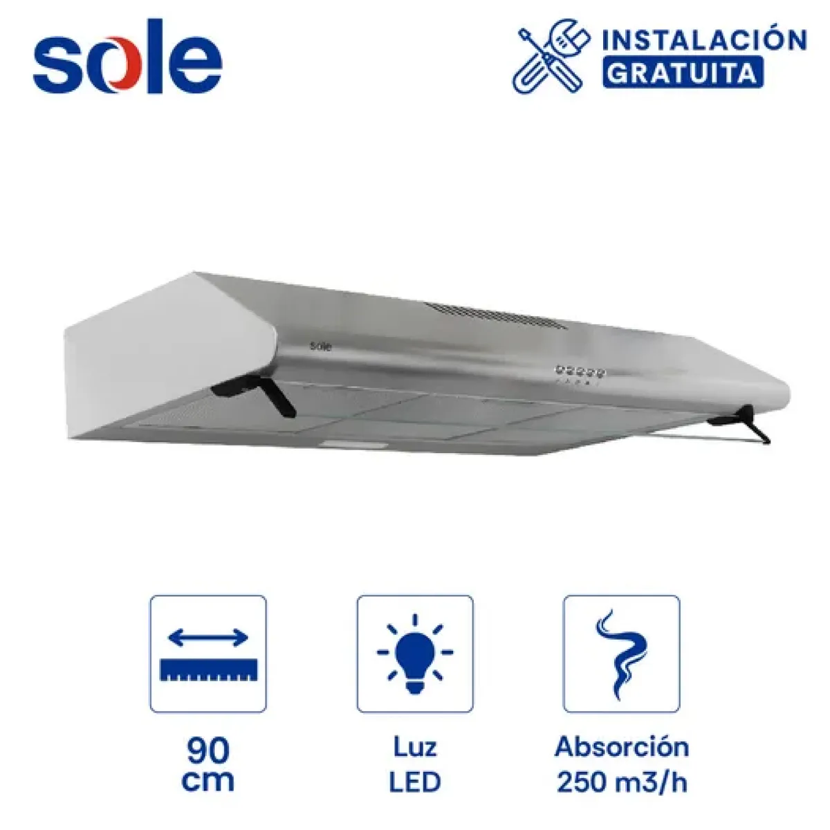 SOLE - Campana Extractora Sole TURE22CO 90cm