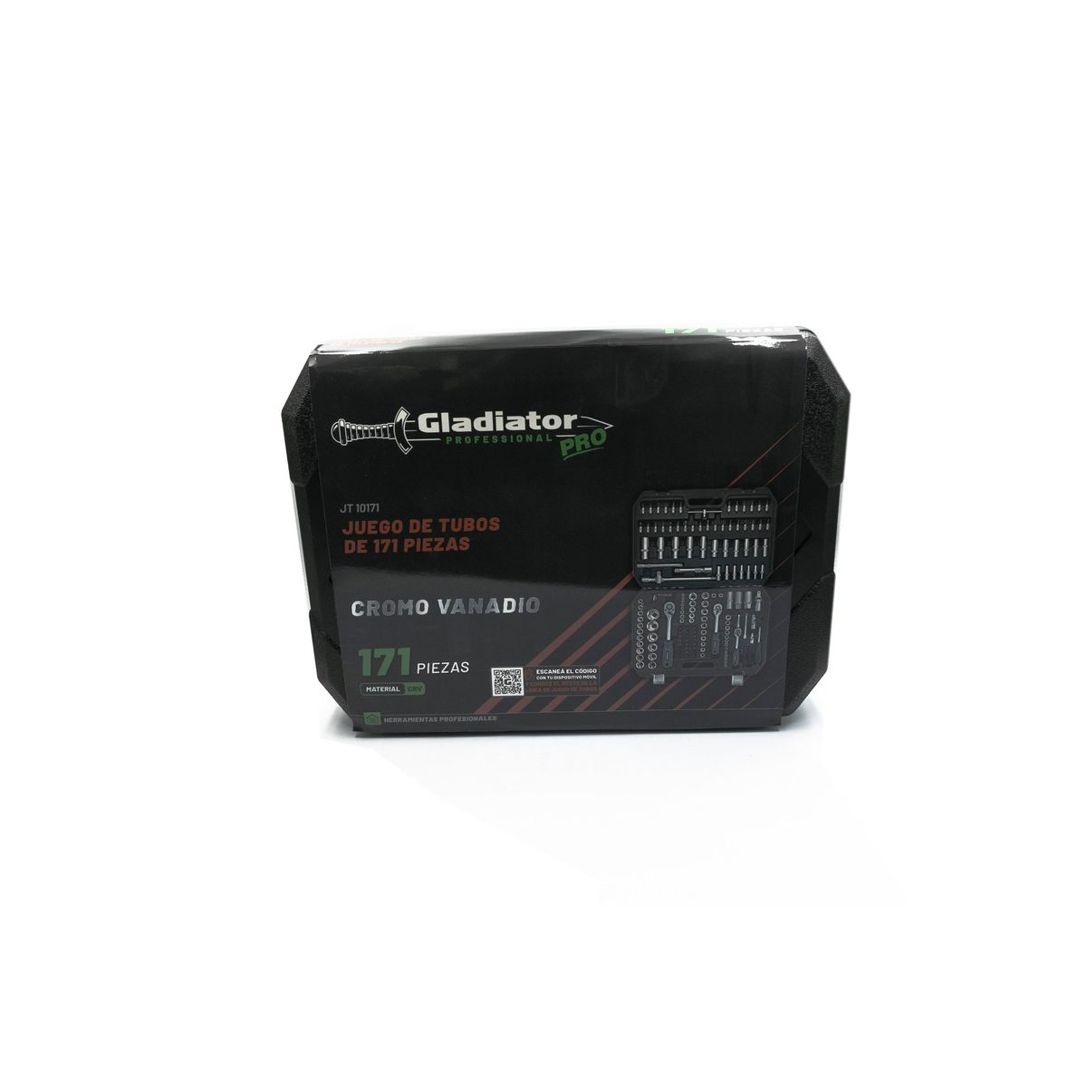 GLADIATOR - JUEGO DE TUBOS DE 171 PIEZAS CROMO VANADIO - GLADIATOR PRO JT 10171