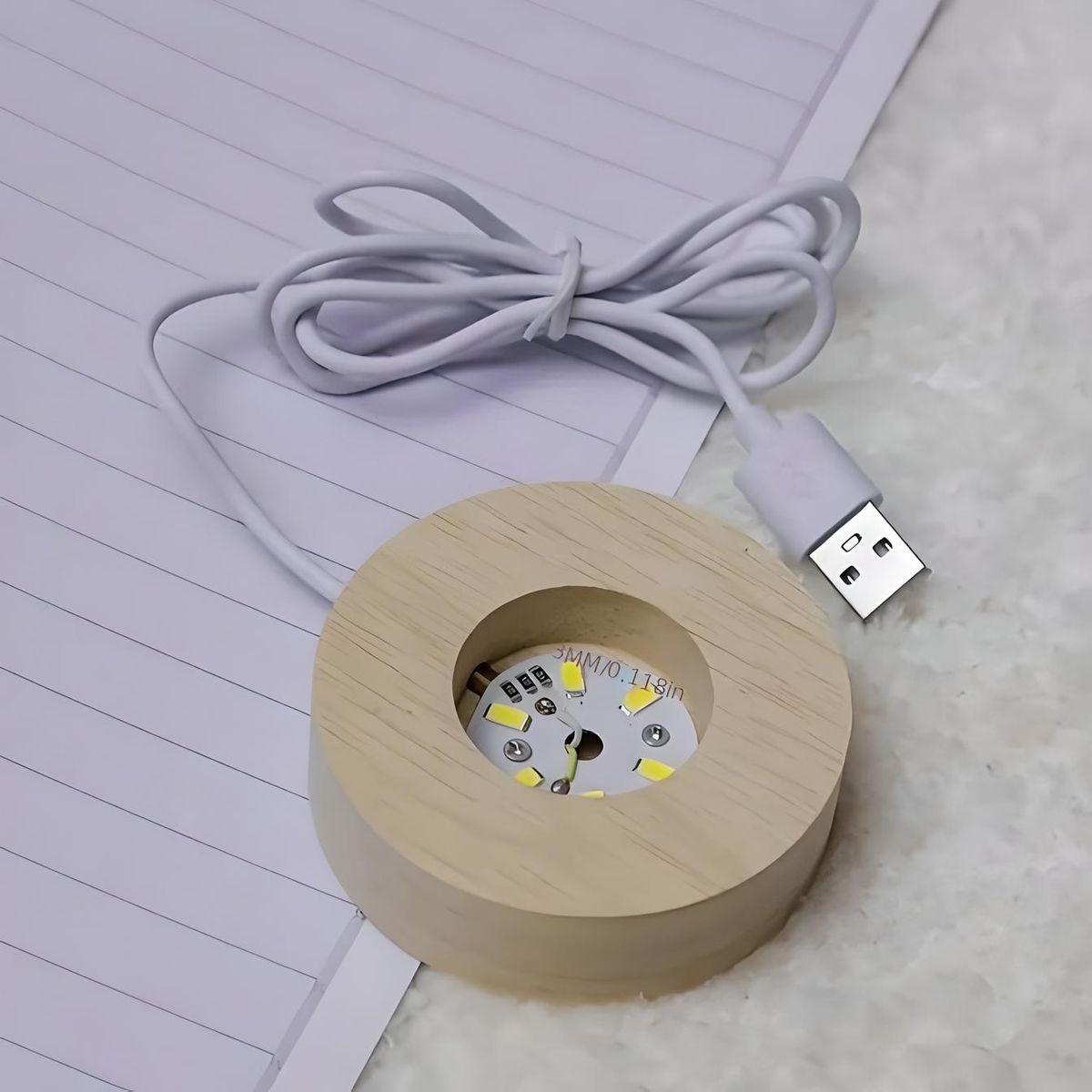 GENERICO - ESFERA DE CRISTAL LÁMPARA LED ADORNO UNICORNIO DECORATIVO 3D