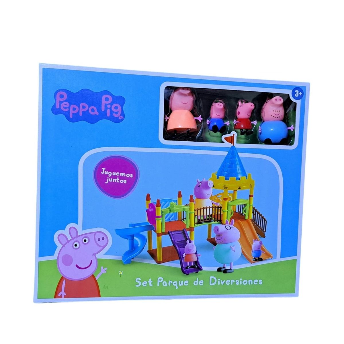 GENERICO - Set Parque De Diversiones Peppa Pig Incluye 4 Personajes