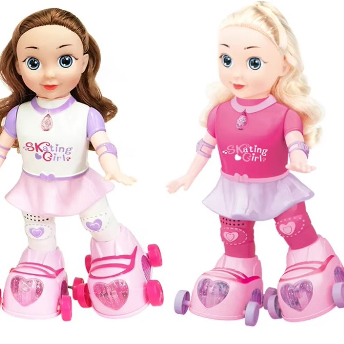 GENERICO - MUÑECA EN PATINES MUSICAL CON LUCES