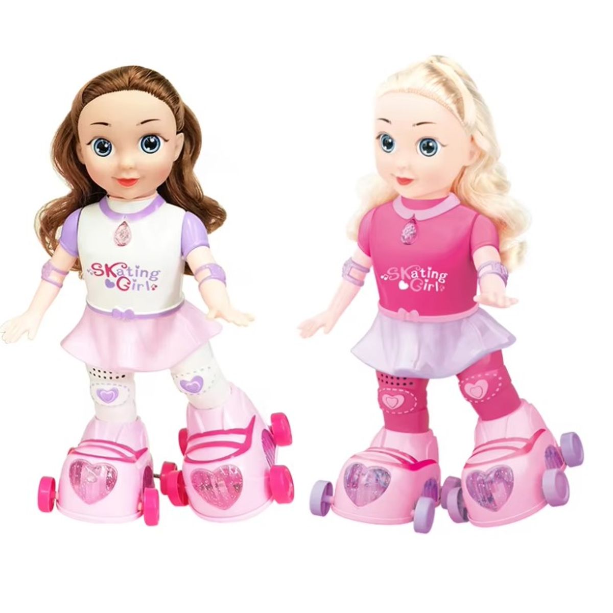 GENERICO - MUÑECA EN PATINES MUSICAL CON LUCES