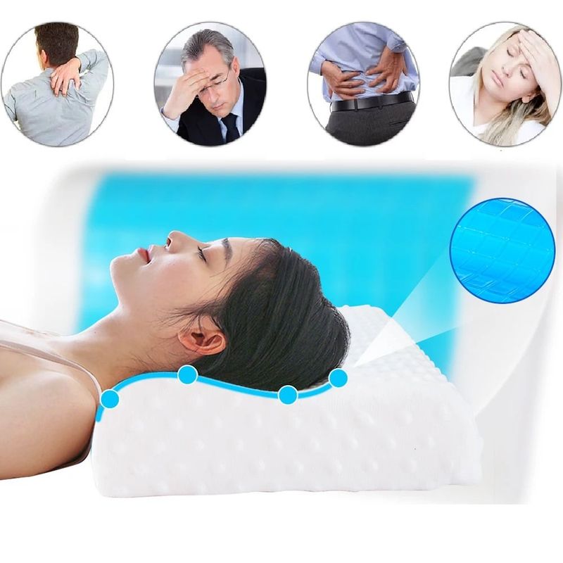 GENERICO - Almohada Viscoelástica Ortopédica  Memory Foam Espuma Sueño Genieka.