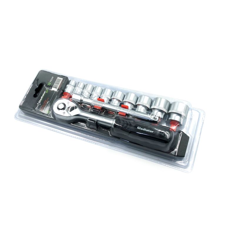 GLADIATOR - JUEGO DE TUBOS DE 12 PIEZAS DE 3/8" CROMO VANADIO - GLADIATOR PRO