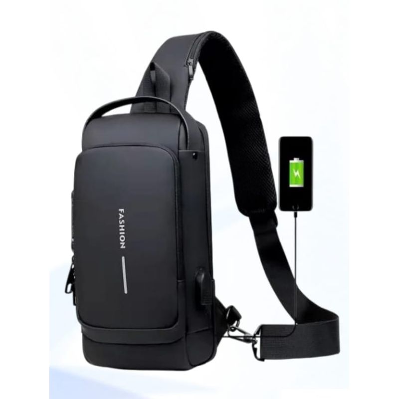 GENERICO - morral NEGRO  antirrobo con clave incorporado