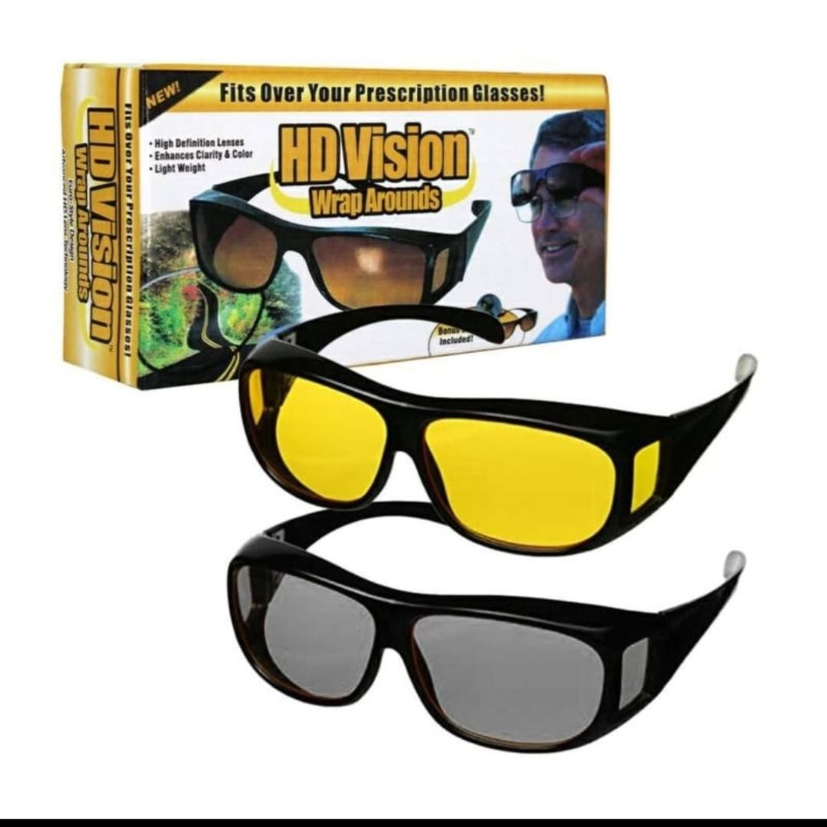 GENERICO - Pack de Lentes Visión HD Claridad Total de Día y Noche