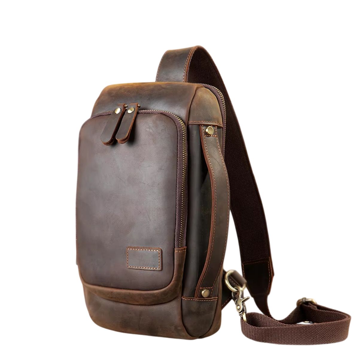 GENERICO - Pechera Morral de Cuero Patmos 9151 Hombres