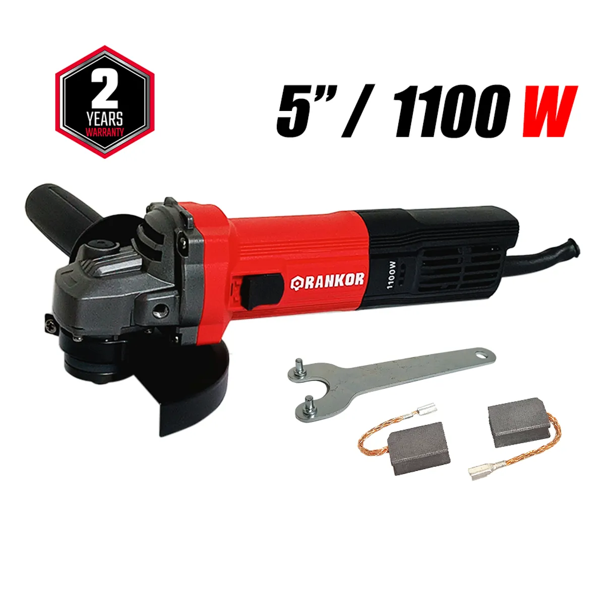 RANKOR - Amoladora Esmeril Angular Industrial 5 Rankor RAG110001 1100W 12000rpm