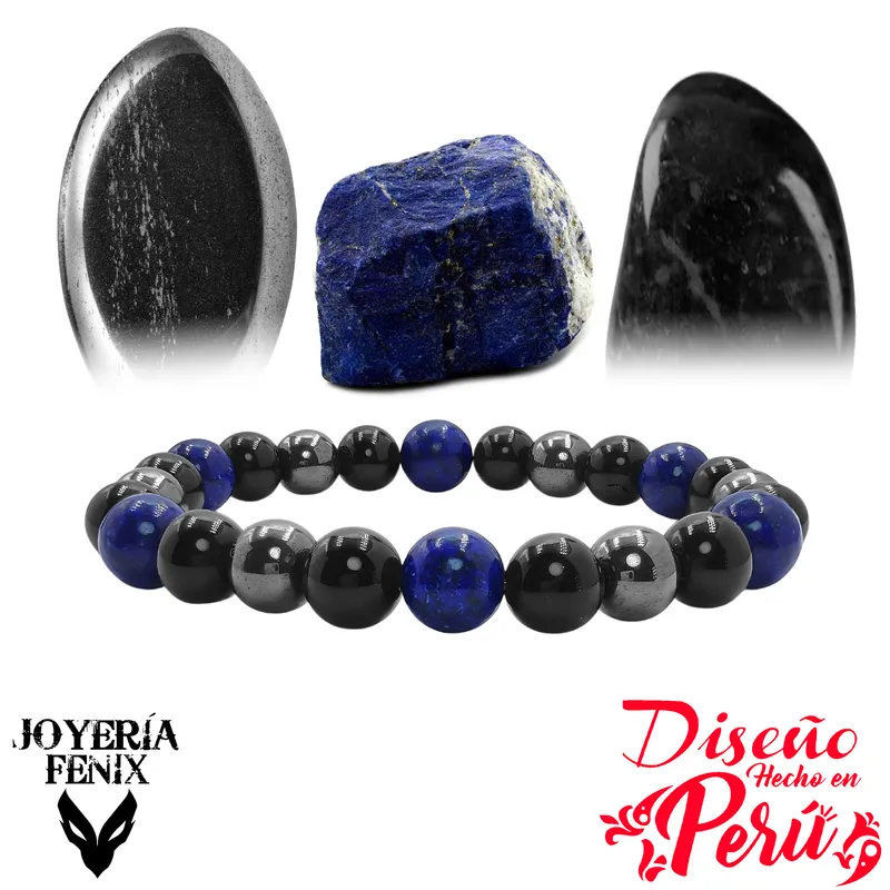 JOYERIA FENIX - Pulsera Triple Protección Turmalina - Joyería Fenix