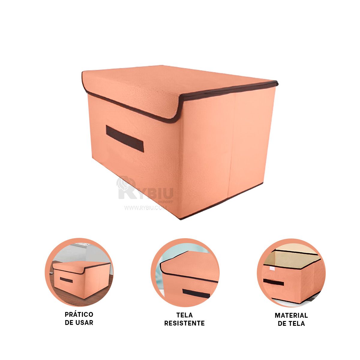 GENERICO - Caja Funcional de 36x24x23 Mostaza Y+Regalo Agendita