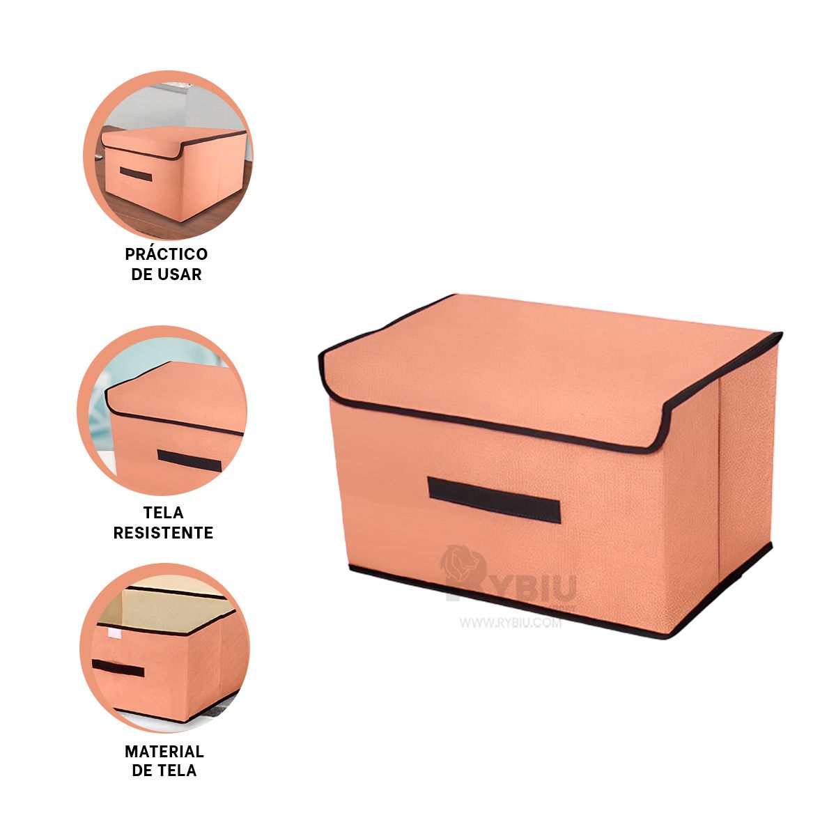 GENERICO - Caja Funcional de 36x24x23 Mostaza Y+Regalo Agendita