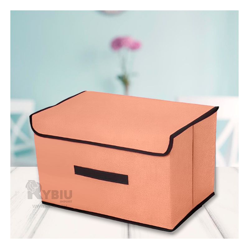 GENERICO - Caja Segura y Lavable de 36x24x23 Mostaza Y+Regalo Stickers