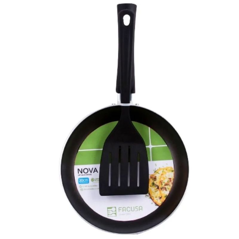 FACUSA - Sarten Antiad. Nova 20Cm +Espat. Nylon 4 - Facusa Cód:75145644