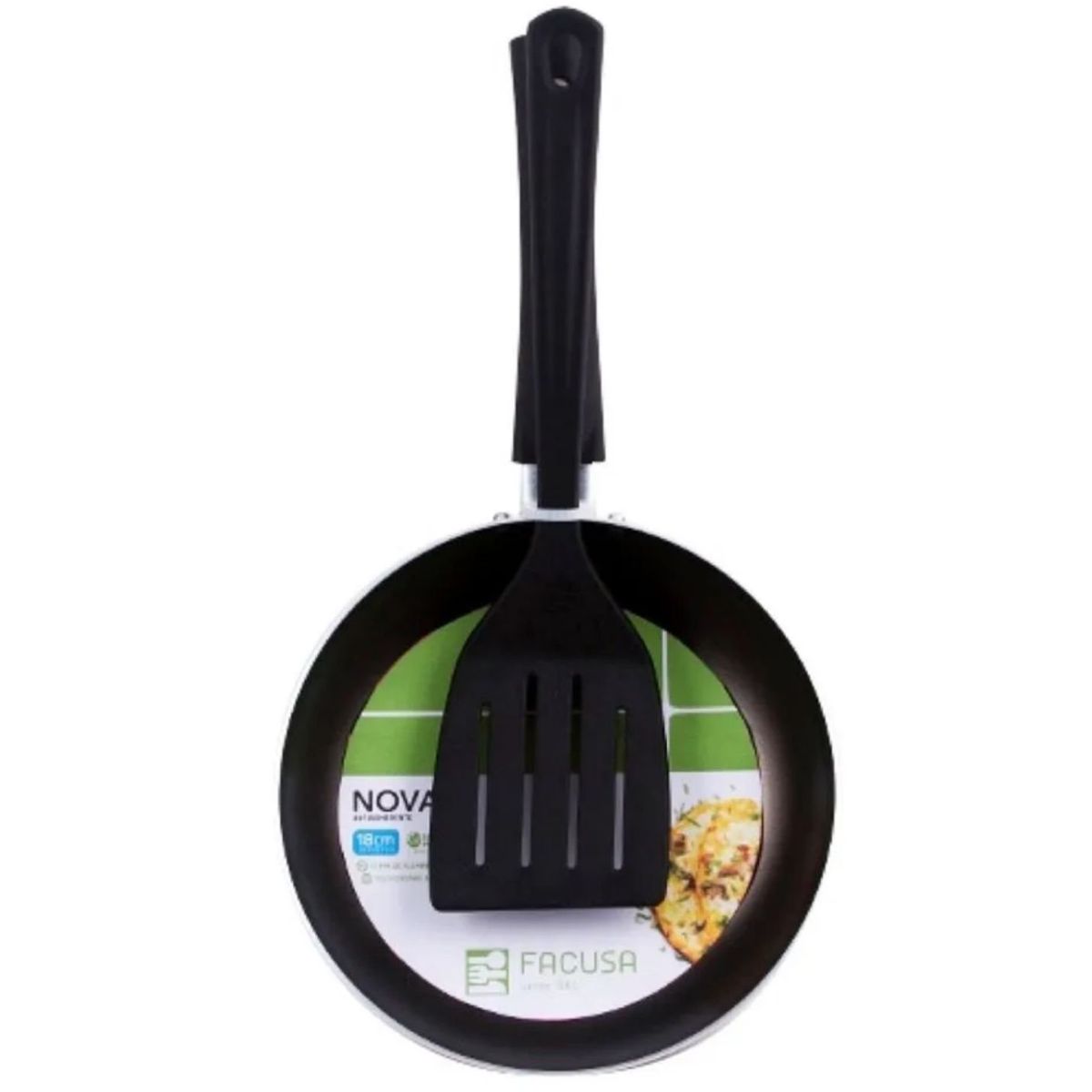 FACUSA - Sarten Antiad. Nova 18Cm +Espat. Nylon 4 - Facusa