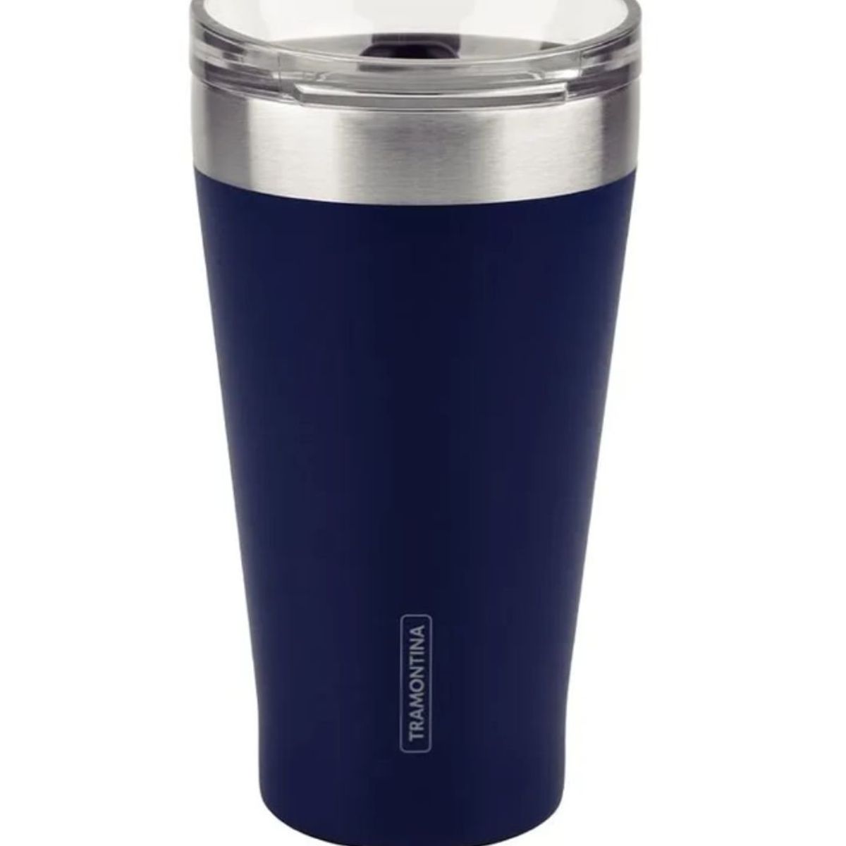 TRAMONTINA - Vaso Térmico de Acero con tapa 500 ml Azul Exata - Tramontina