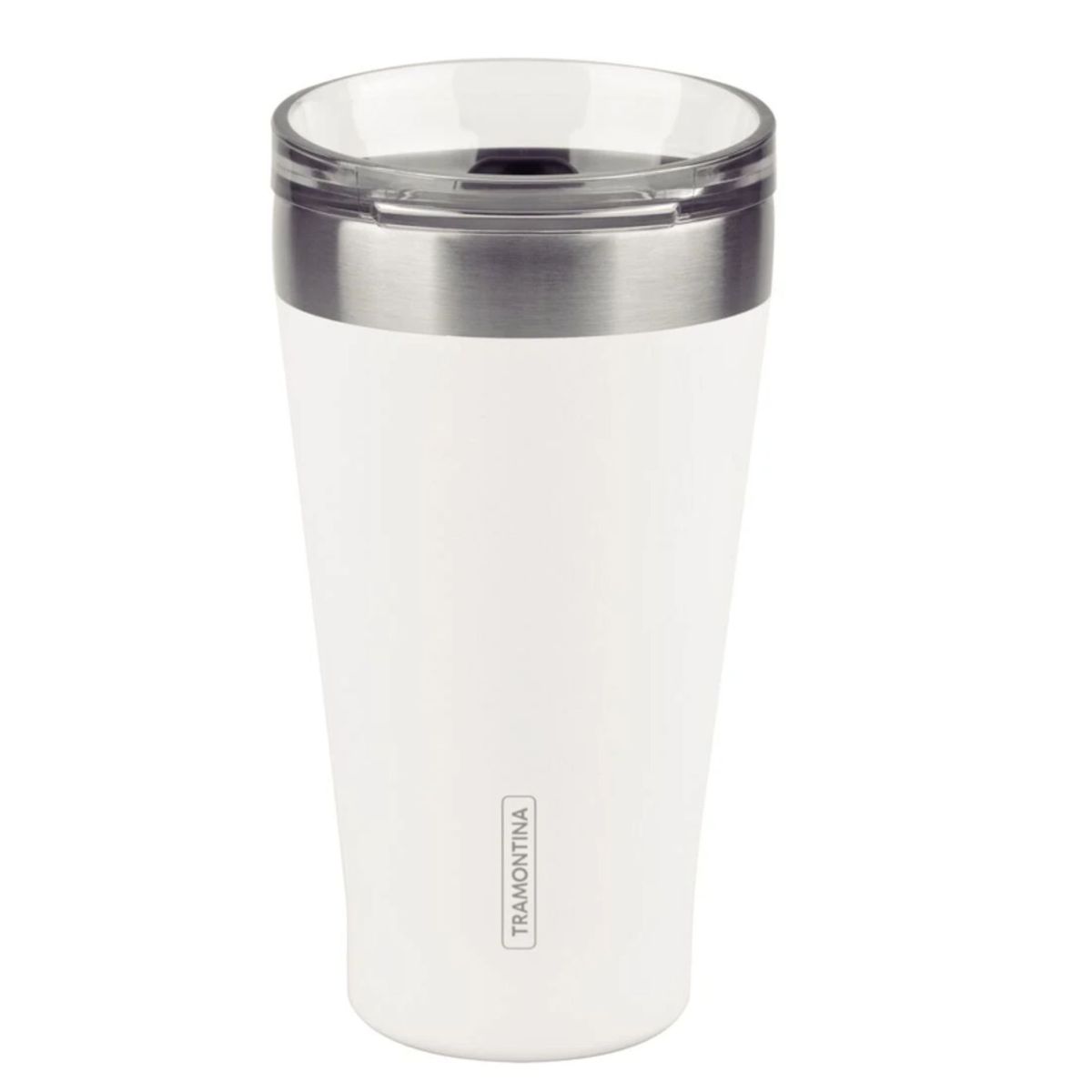 TRAMONTINA - Vaso Térmico con tapa 550 ml Blanco Exata - Tramontina