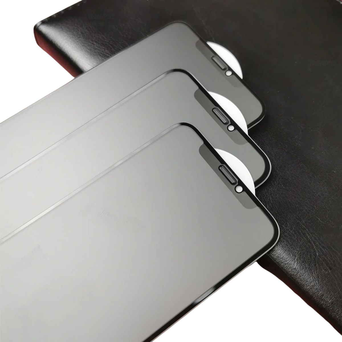 GENERICO - Mica de Cerámica Anti espia para iPhone 16 Pro - Pack 3 unds