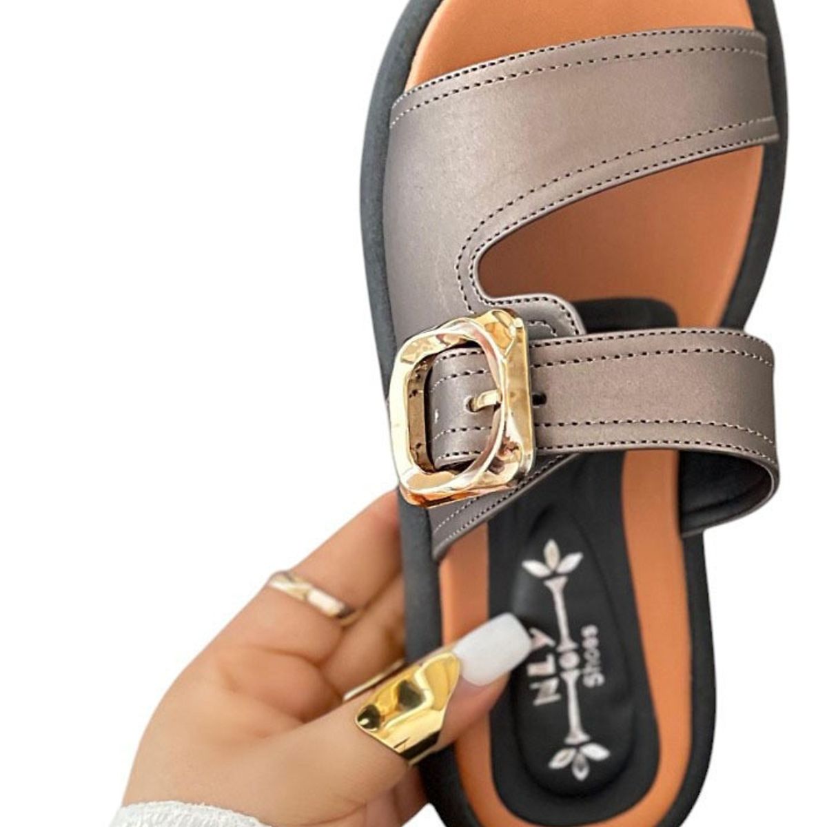 GENERICO - Sandalia Mujer Planta 3 Cm 2086L-43 Color Dorado