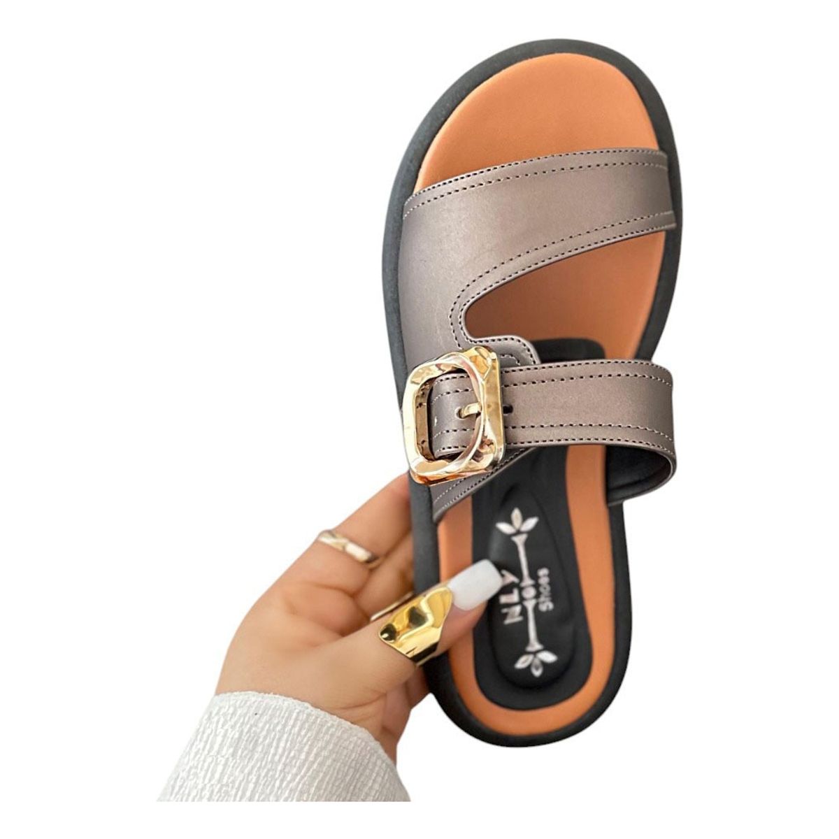 GENERICO - Sandalia Mujer Planta 3 Cm 2086L-43 Color Dorado