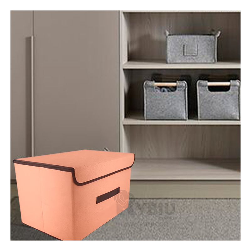 GENERICO - Organizador de Tela 36x24x23 Mostaza Y+Envoltorio de Regalo