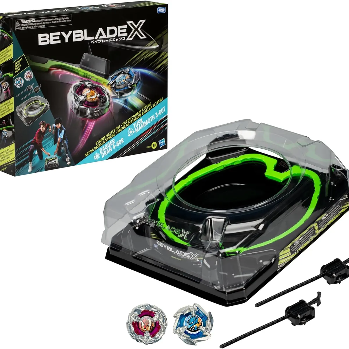 HASBRO - BEYBLADE X Xtreme Battle Set con Beystadium Arena F9588