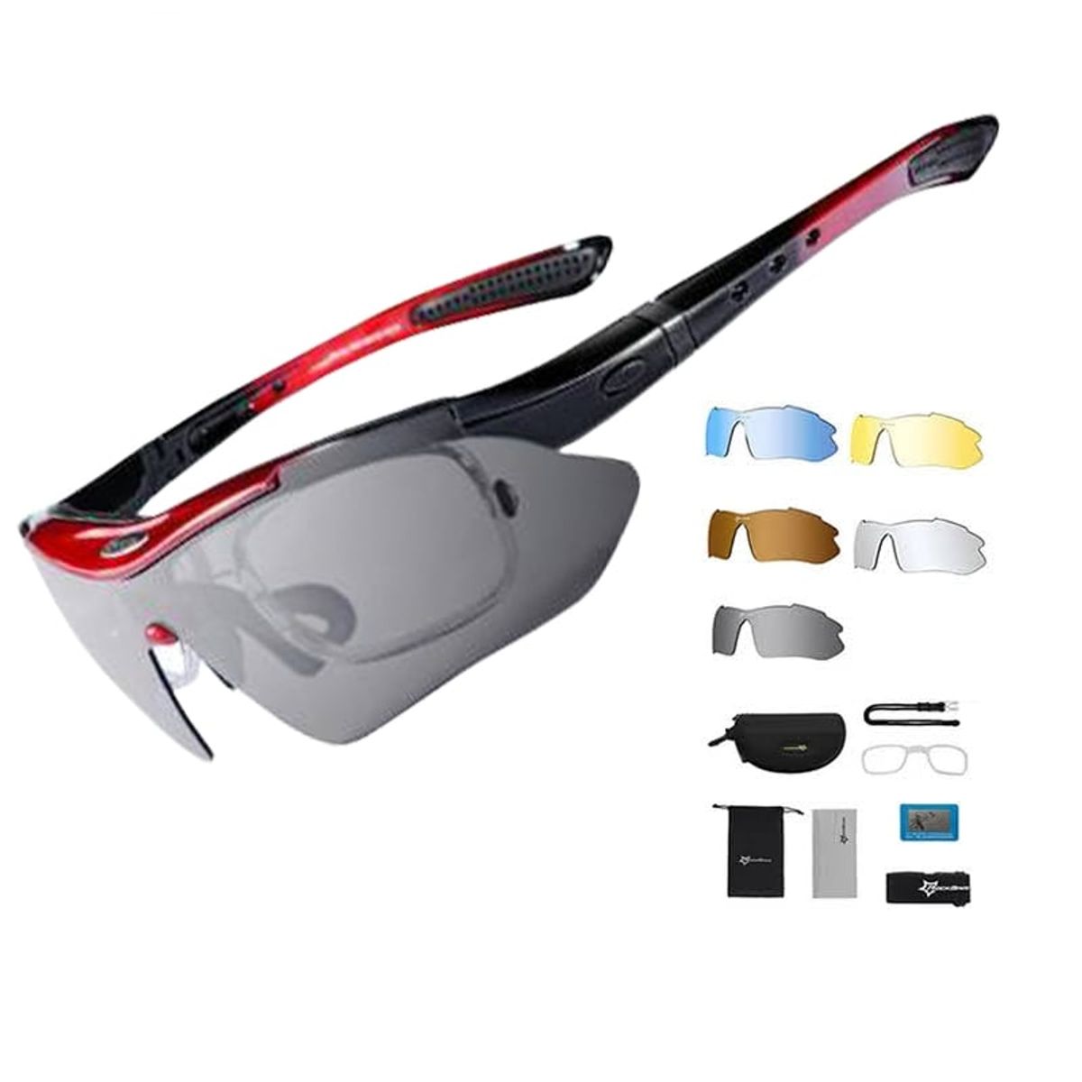 ROCKBROS - Lentes de sol polarizados con protección uv400 - rockbros