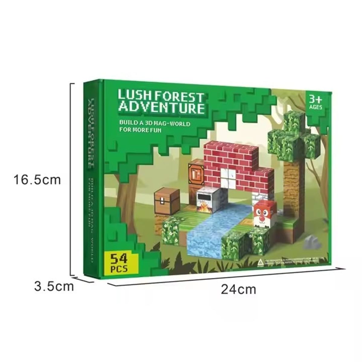 OEM - Bloques Magnéticos Estimulación Minecraft 54 PCS Adventure