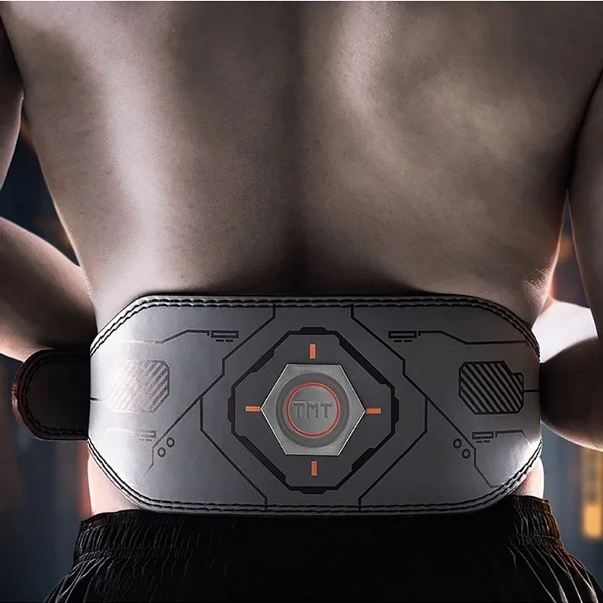 TMT - Cinturón Entrenamiento TMT HY15 Cuero Genuino Powerlifting