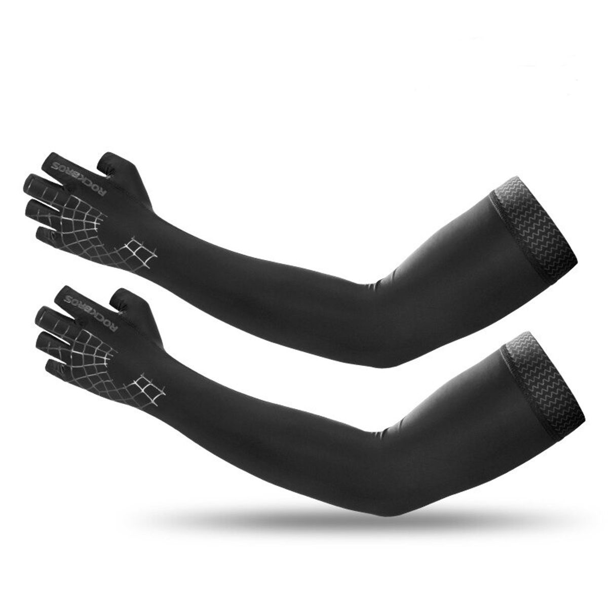 ROCKBROS - Mangas Deportivas ROCKBROS S205 Negro Ciclismo Protección UV