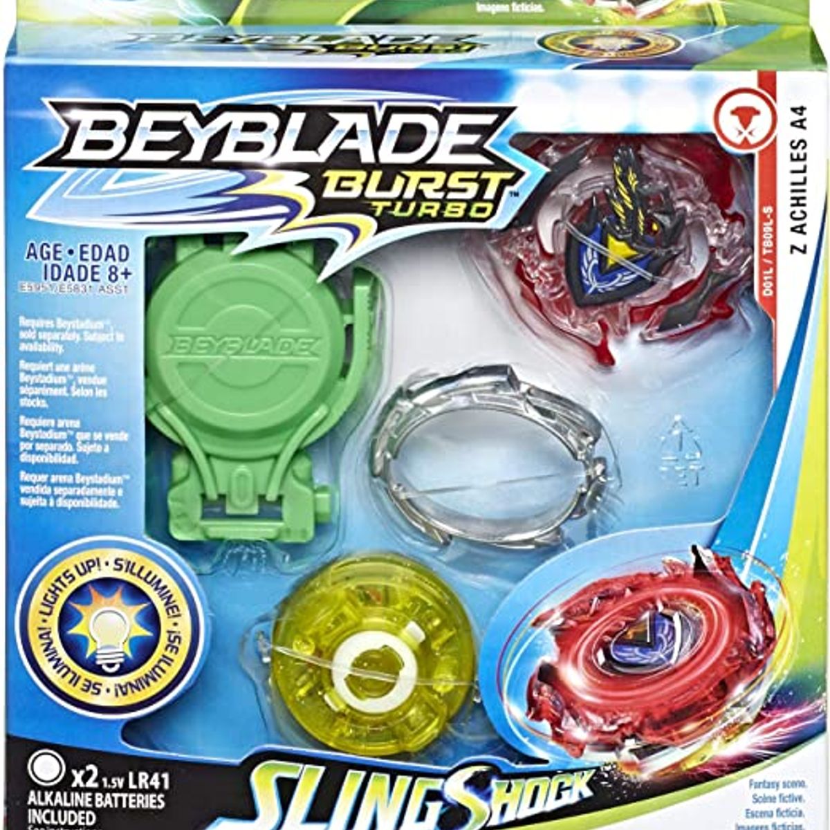 BEYBLADE - BEYBLADE BURST TURBO Z ACHILLES A4 CON LUCES