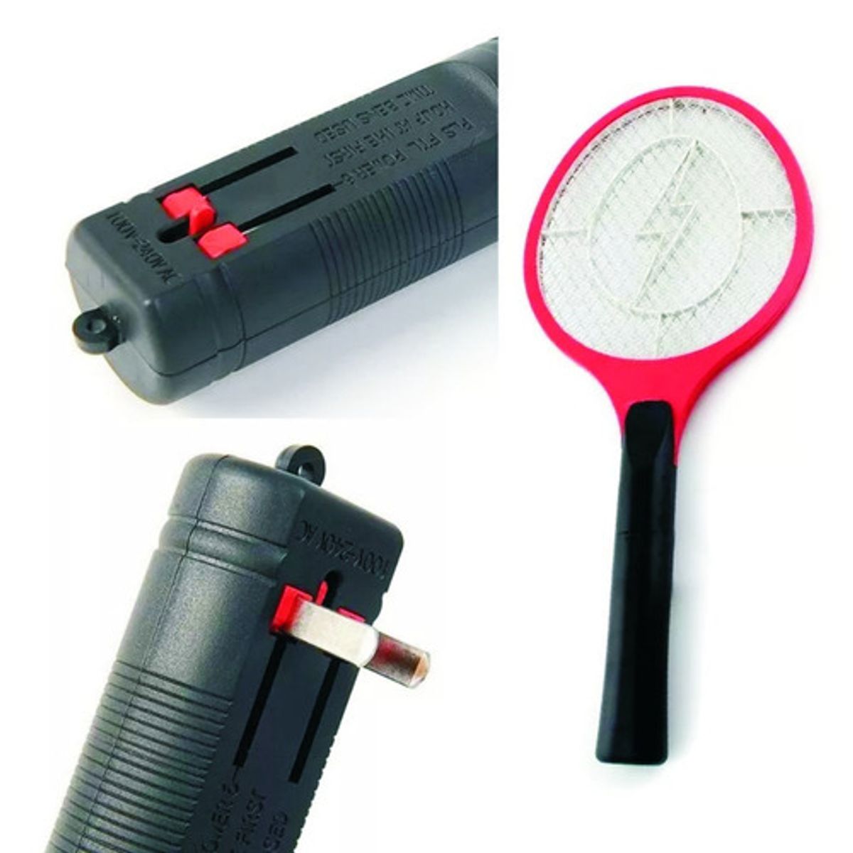 GENERICO - Anti Mosca Anti Mosquitos Anti Zancudos Electrica Recargable Naranja