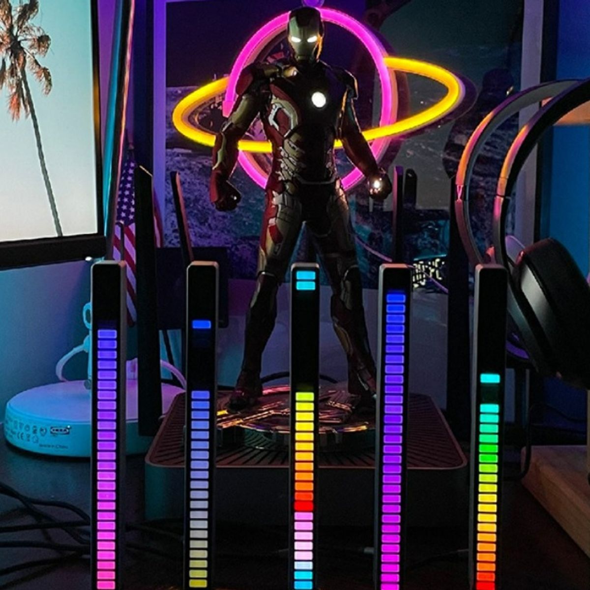 GENERICO - Barra ritmica Led Ritmico RGB sonido Detector de sonido LUZ ritmica