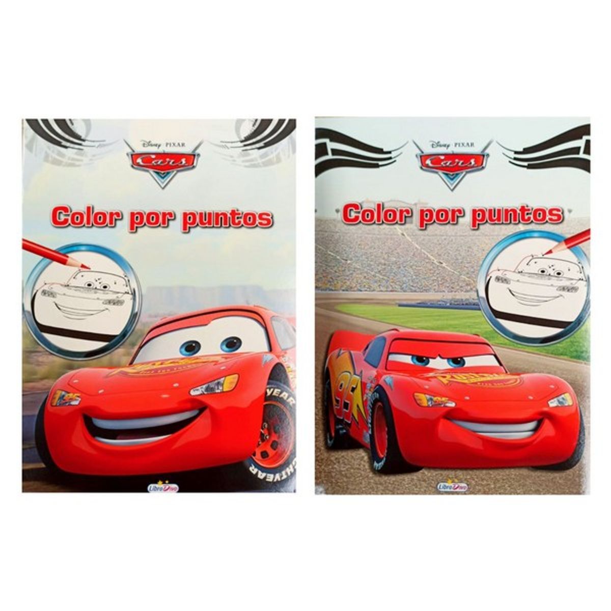 GENERICO - PACK X 2 COLOR POR PUNTOS CARS