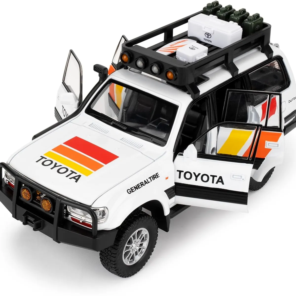 GENERICO - CAMIONETA COLECCION TOYOTA LAND CRUISER LUZ Y SONIDO 1: 24