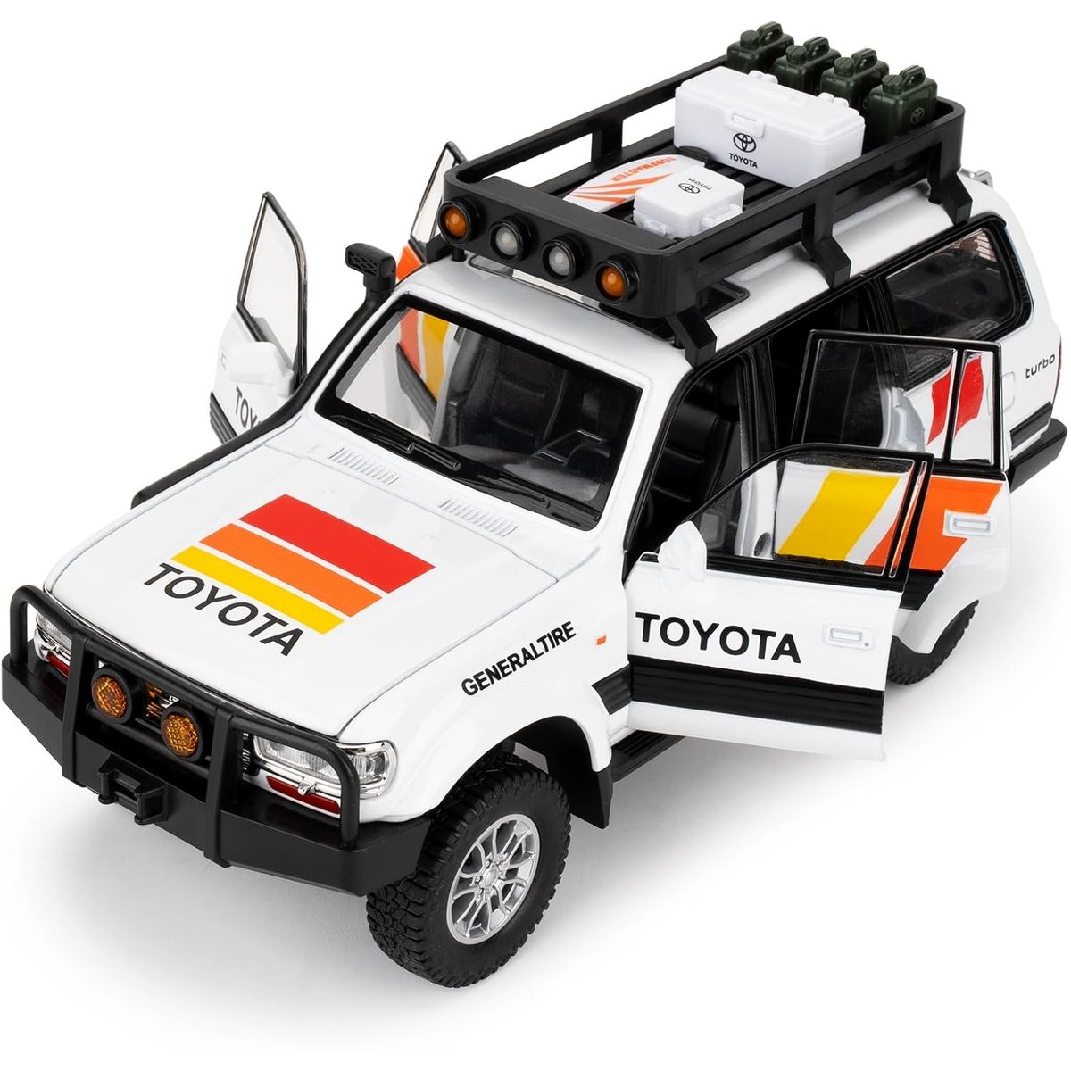 GENERICO - CAMIONETA COLECCION TOYOTA LAND CRUISER LUZ Y SONIDO 1: 24