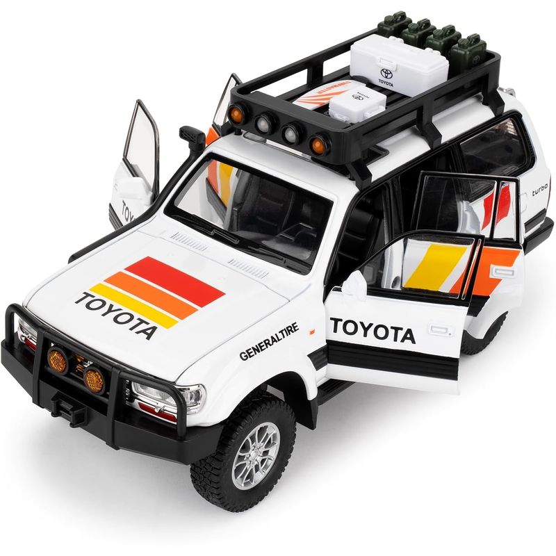GENERICO - CAMIONETA COLECCION TOYOTA LAND CRUISER LUZ Y SONIDO 1: 24