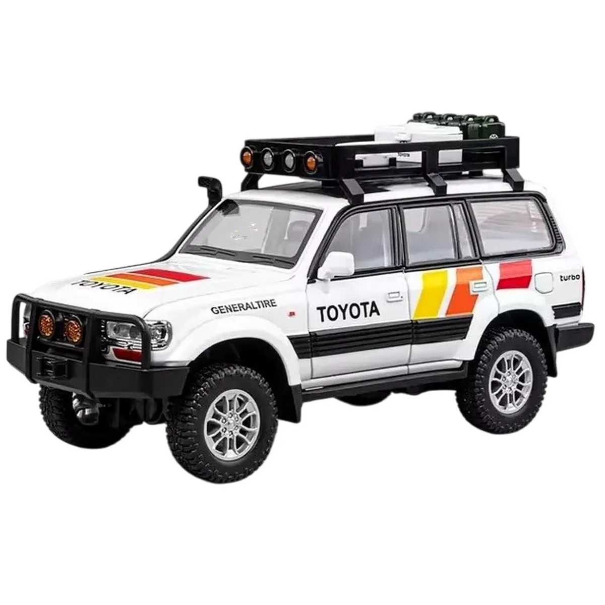 GENERICO - CAMIONETA COLECCION TOYOTA LAND CRUISER LUZ Y SONIDO 1: 24