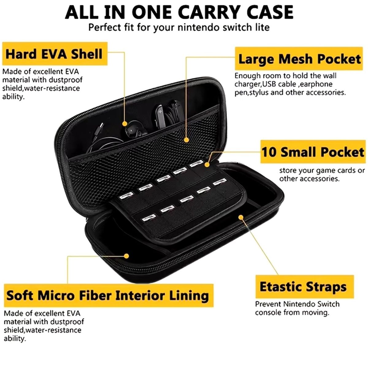 GENERICO - Estuche Protector case Para Nintendo Switch Oled - ROJO