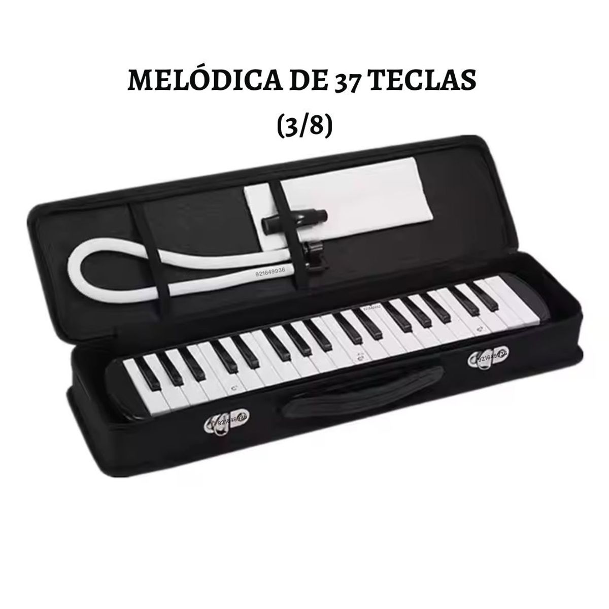 GENERICO - Melódica 37 Teclas (3 octavas) Color Negro
