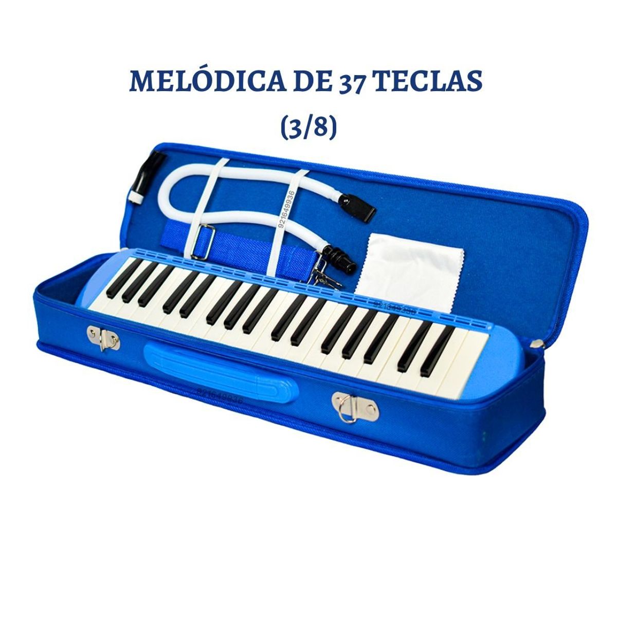 GENERICO - Melódica 37 Teclas (3 octavas) Color Azúl