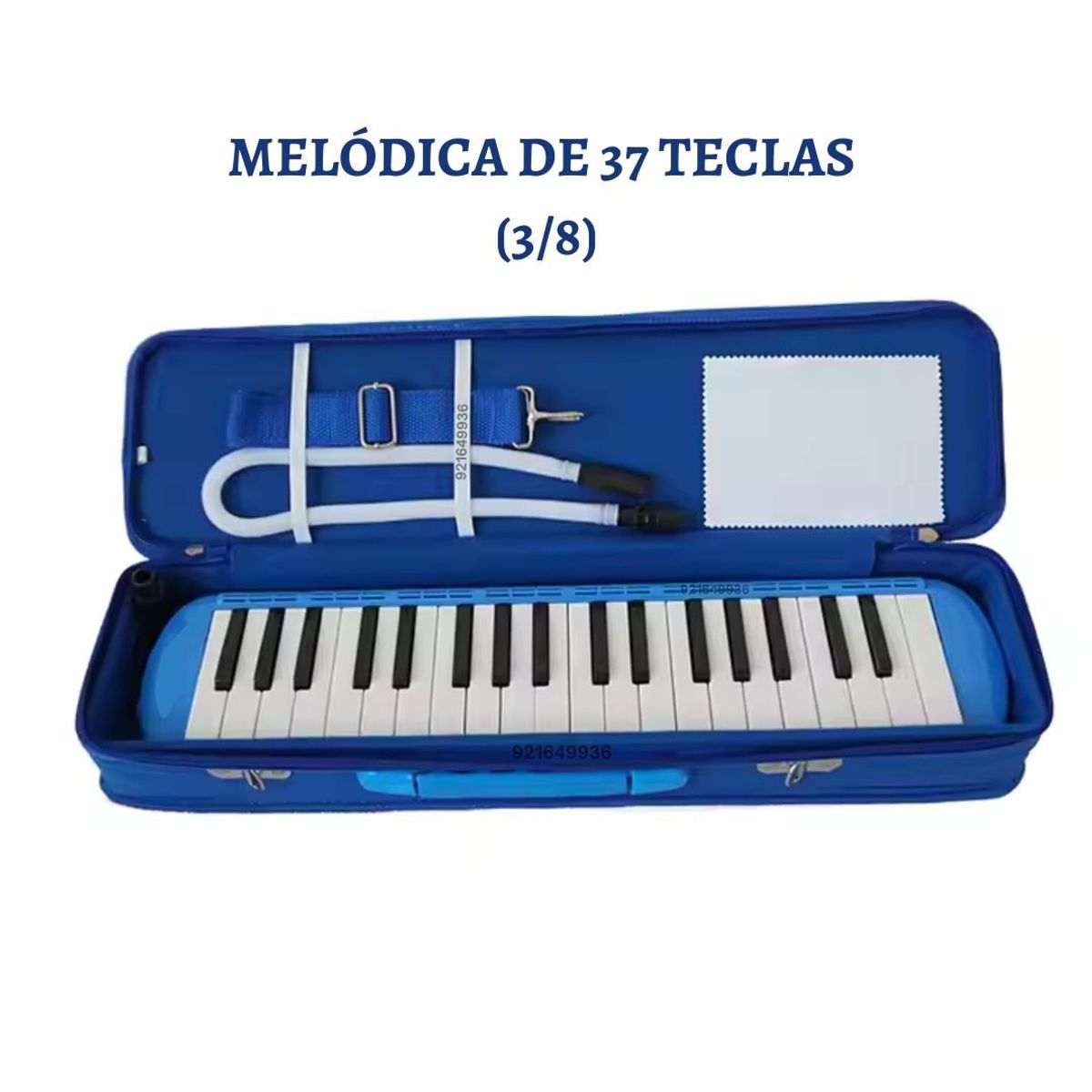 GENERICO - Melódica 37 Teclas (3 octavas) Color Azúl