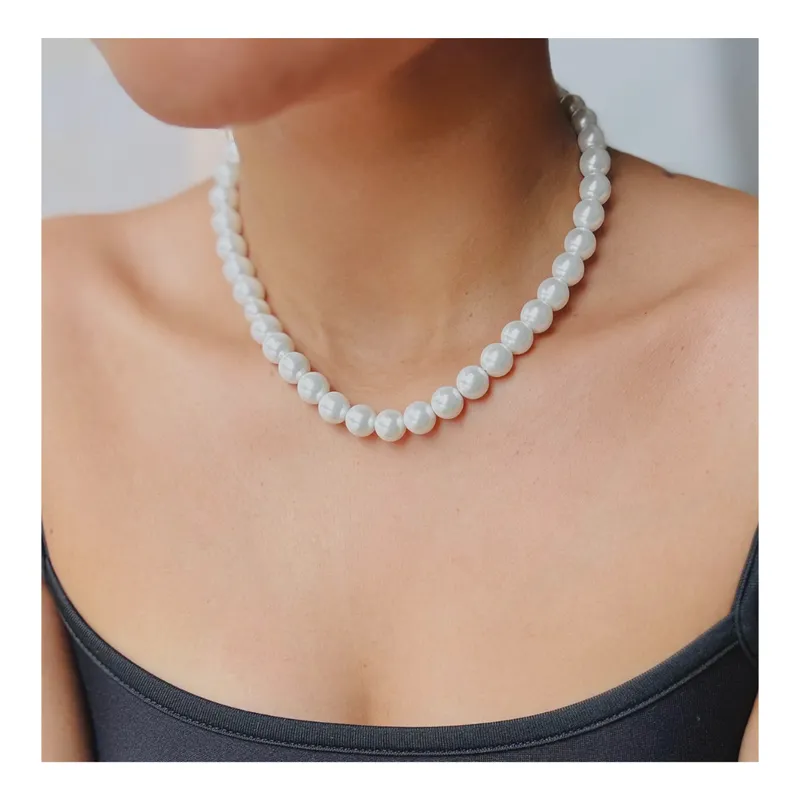 GENERICO - COLLAR DE PERLAS CLASICO ELEGANTE MUJER