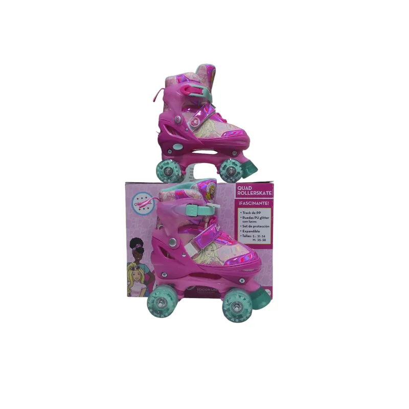 BARBIE - PATIN 4 RUEDAS BARBIE TALLA S