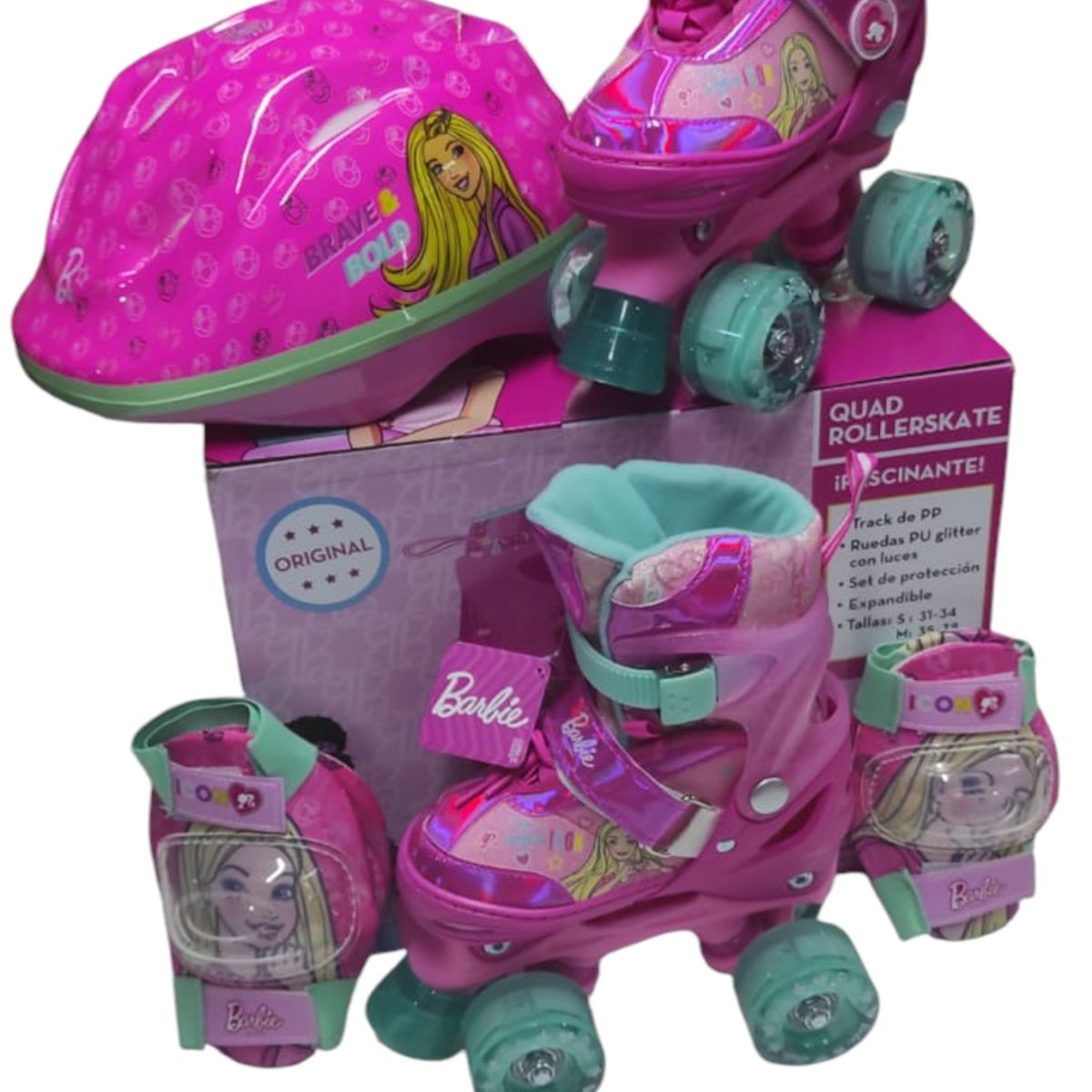 BARBIE - PATIN 4 RUEDAS BARBIE TALLA S