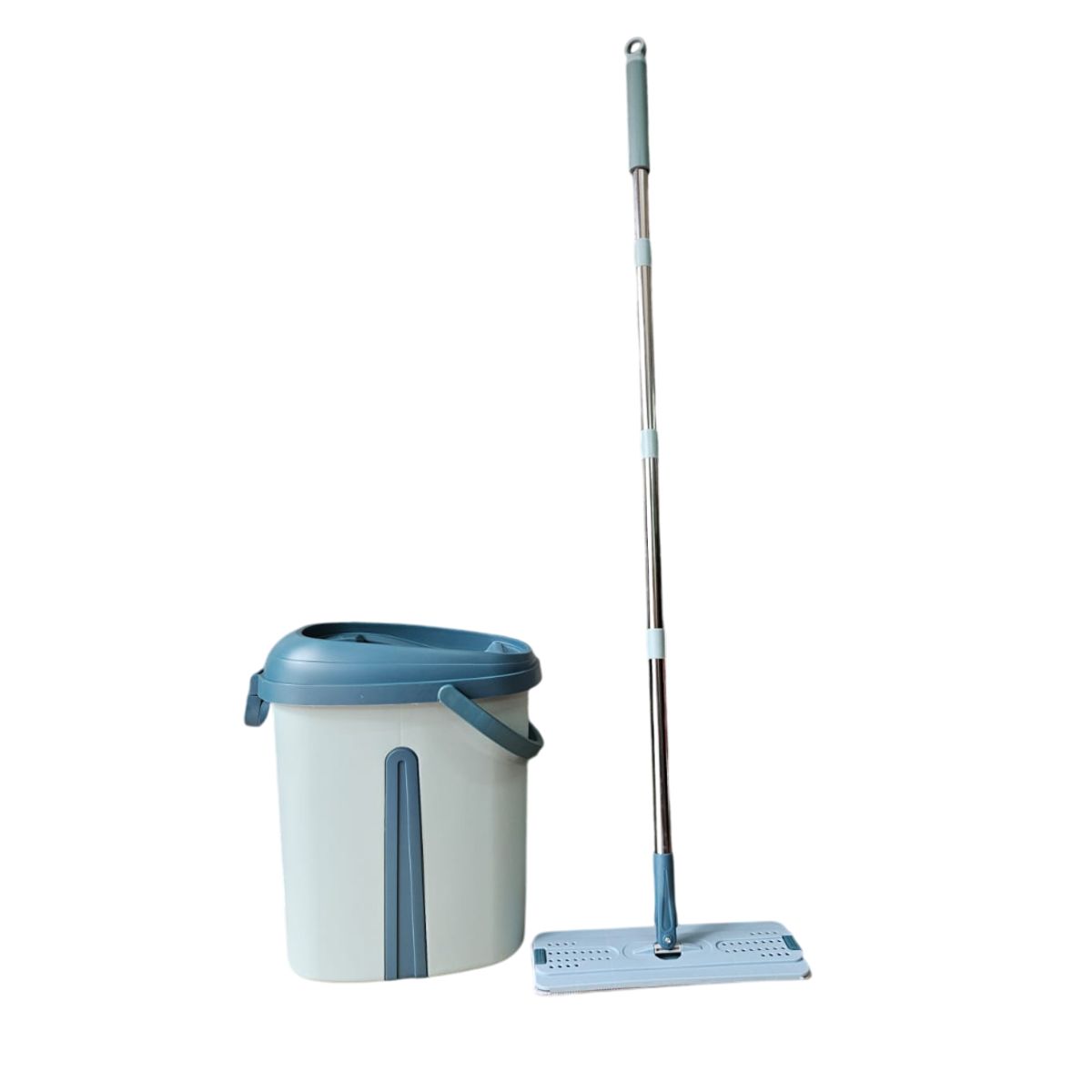 GENERICO - TRAPEADOR PLANO PARA PISO CON MANOS LIBRES VERDE OLIVO