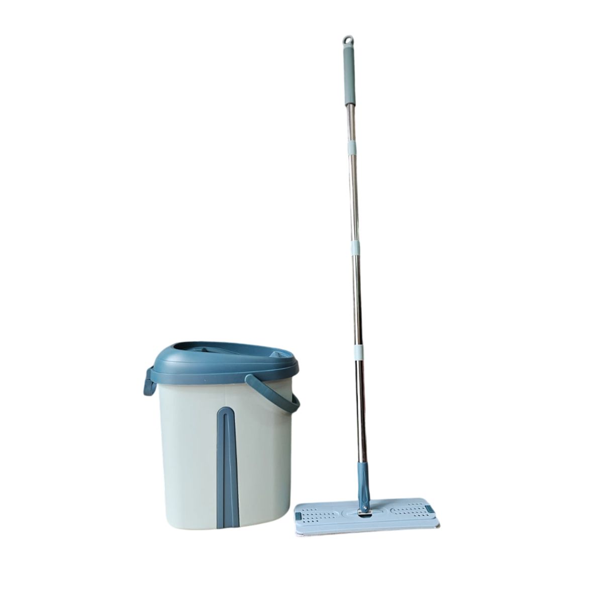 GENERICO - TRAPEADOR PLANO PARA PISO CON MANOS LIBRES VERDE OLIVO