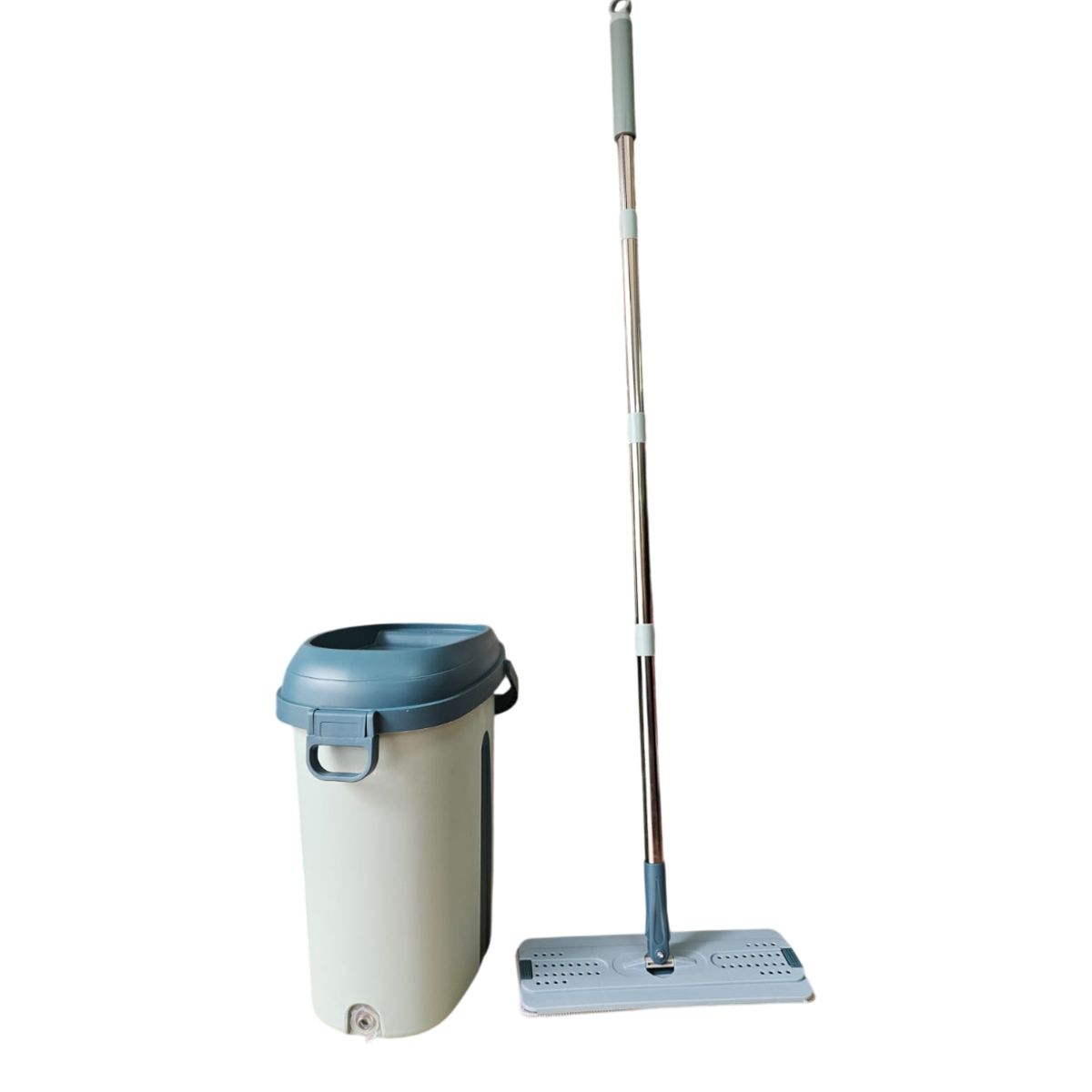 GENERICO - TRAPEADOR PLANO PARA PISO CON MANOS LIBRES VERDE OLIVO