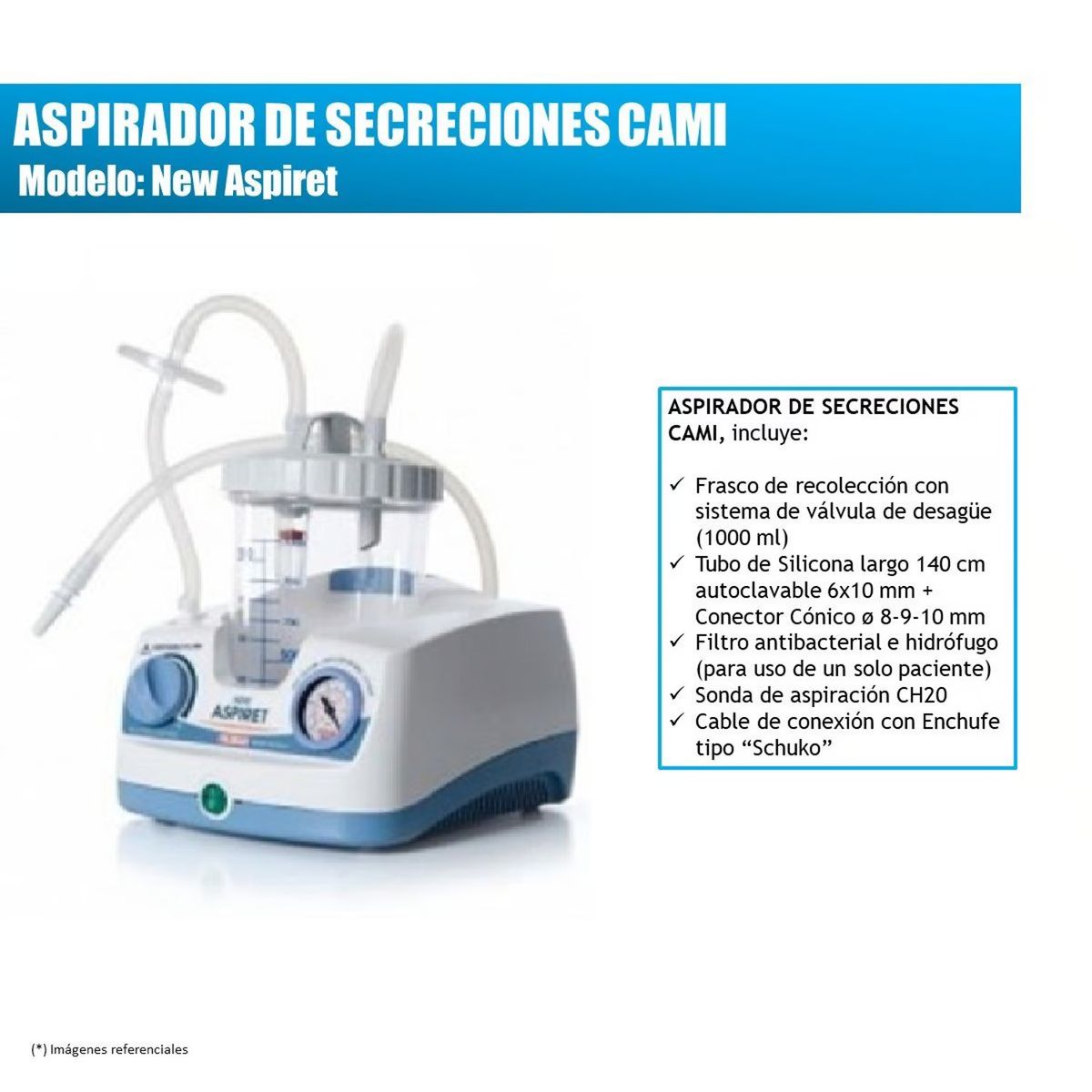 GENERICO - ASPIRADOR DE SECRECIONES CAMI NEW ASPIRET