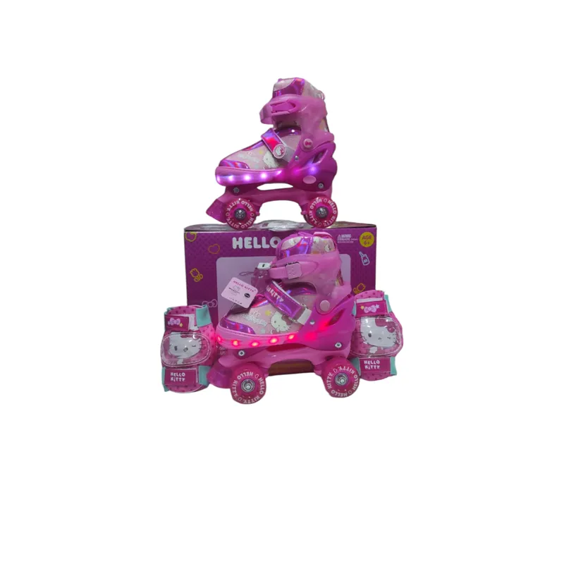 HELLO KITTY - PATINES 4 RUEDAS KITTY TALLA S SECUENCIA DE LUCES